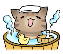 pork floss & gray baby sticker #13400380