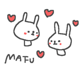 Mafu cute rabbit stickers! sticker #13400701