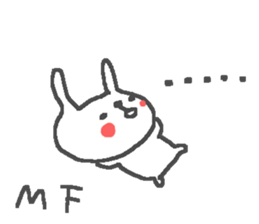 Mafu cute rabbit stickers! sticker #13400719