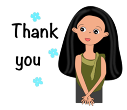 Jan-U happy girl sticker #13400728