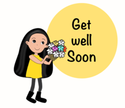 Jan-U happy girl sticker #13400733