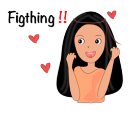 Jan-U happy girl sticker #13400739