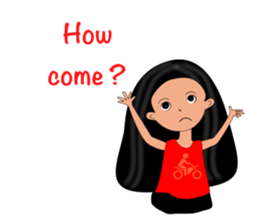 Jan-U happy girl sticker #13400741