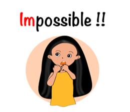 Jan-U happy girl sticker #13400743