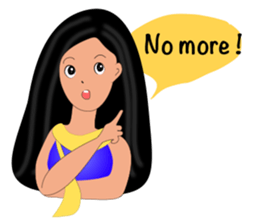 Jan-U happy girl sticker #13400747