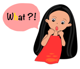 Jan-U happy girl sticker #13400748