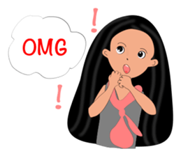 Jan-U happy girl sticker #13400751