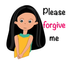 Jan-U happy girl sticker #13400753