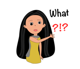 Jan-U happy girl sticker #13400755