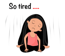 Jan-U happy girl sticker #13400757