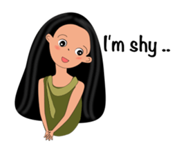 Jan-U happy girl sticker #13400758