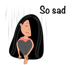 Jan-U happy girl sticker #13400762