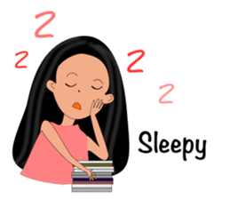 Jan-U happy girl sticker #13400763