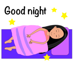 Jan-U happy girl sticker #13400765