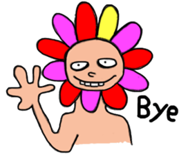 Floral man sticker #13401023
