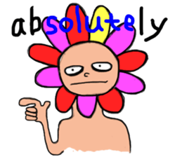 Floral man sticker #13401024