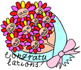 Floral man sticker #13401026