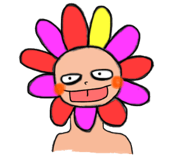 Floral man sticker #13401028