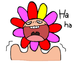 Floral man sticker #13401029