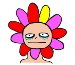 Floral man sticker #13401032