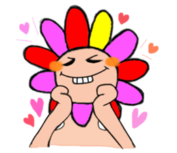 Floral man sticker #13401035