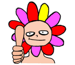 Floral man sticker #13401037