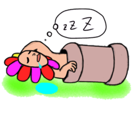 Floral man sticker #13401038