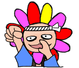 Floral man sticker #13401039