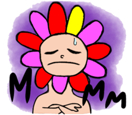 Floral man sticker #13401043
