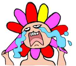 Floral man sticker #13401048