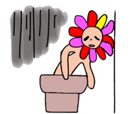 Floral man sticker #13401049