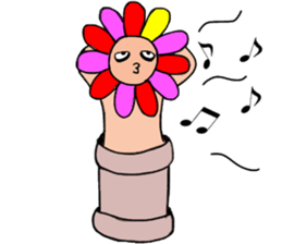 Floral man sticker #13401050