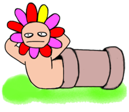 Floral man sticker #13401058