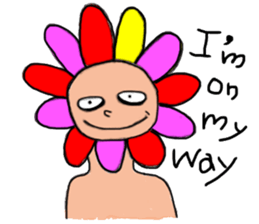 Floral man sticker #13401059