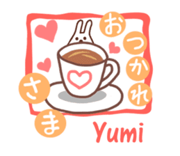 Sticker with the name of Yumi. sticker #13401353