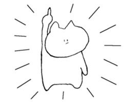 The cat I picked up just now sticker #13401838