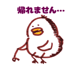 Birds of sad company sticker #13401857