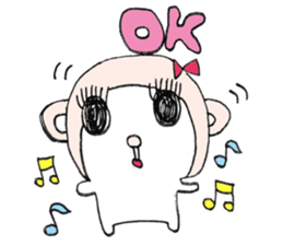 Pretty monkey ETEKO sticker #13402348