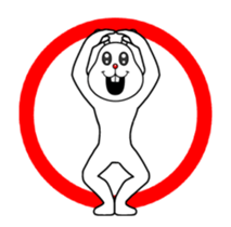 Busy moving rabbit sticker #13402402