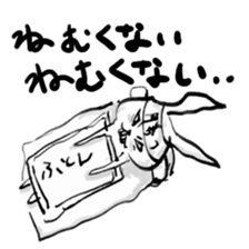 My name is, cute rabbit, Colin. sticker #13402463