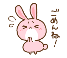 love rabbit very cute sticker #13402844