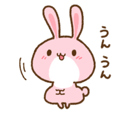 love rabbit very cute sticker #13402852