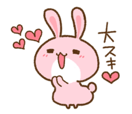 love rabbit very cute sticker #13402862
