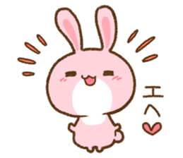 love rabbit very cute sticker #13402865