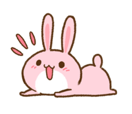 love rabbit very cute sticker #13402869