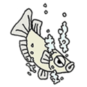 Small killifish sticker #13403390