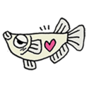 Small killifish sticker #13403396