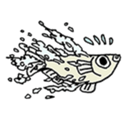 Small killifish sticker #13403399