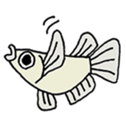 Small killifish sticker #13403403