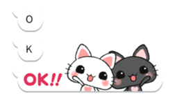 Love Love Love cat's(Animation+balloon) sticker #13403556